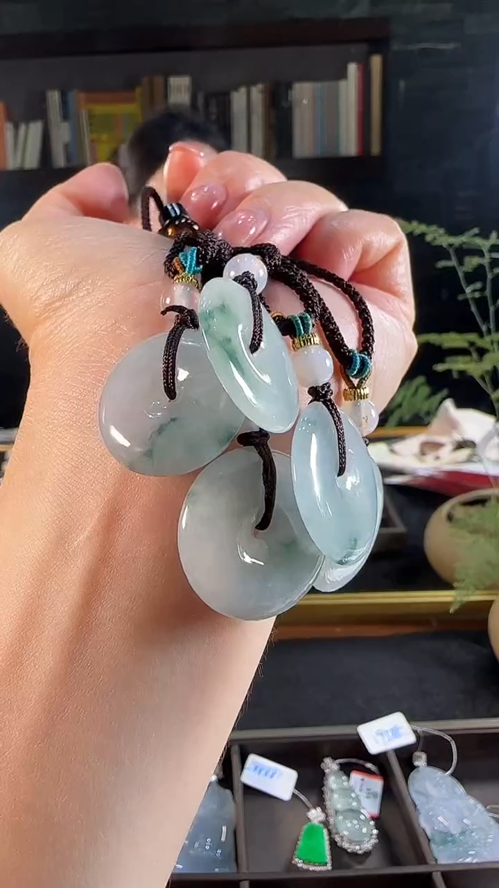 【闪购商品】翡翠吊坠(不含链)未镶嵌天然缅甸翡翠平安扣吊坠