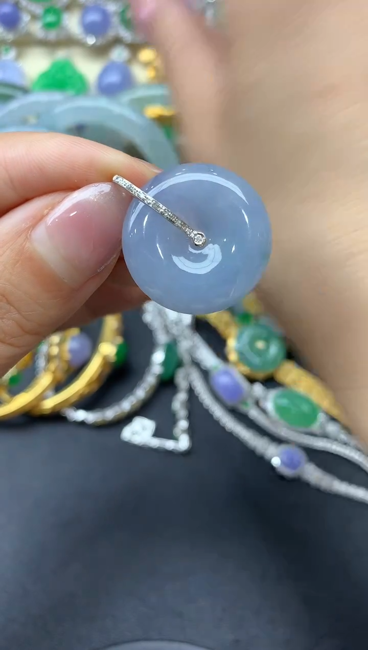 【闪购商品】翡翠颈饰18K金镶嵌127-中国好珍宝