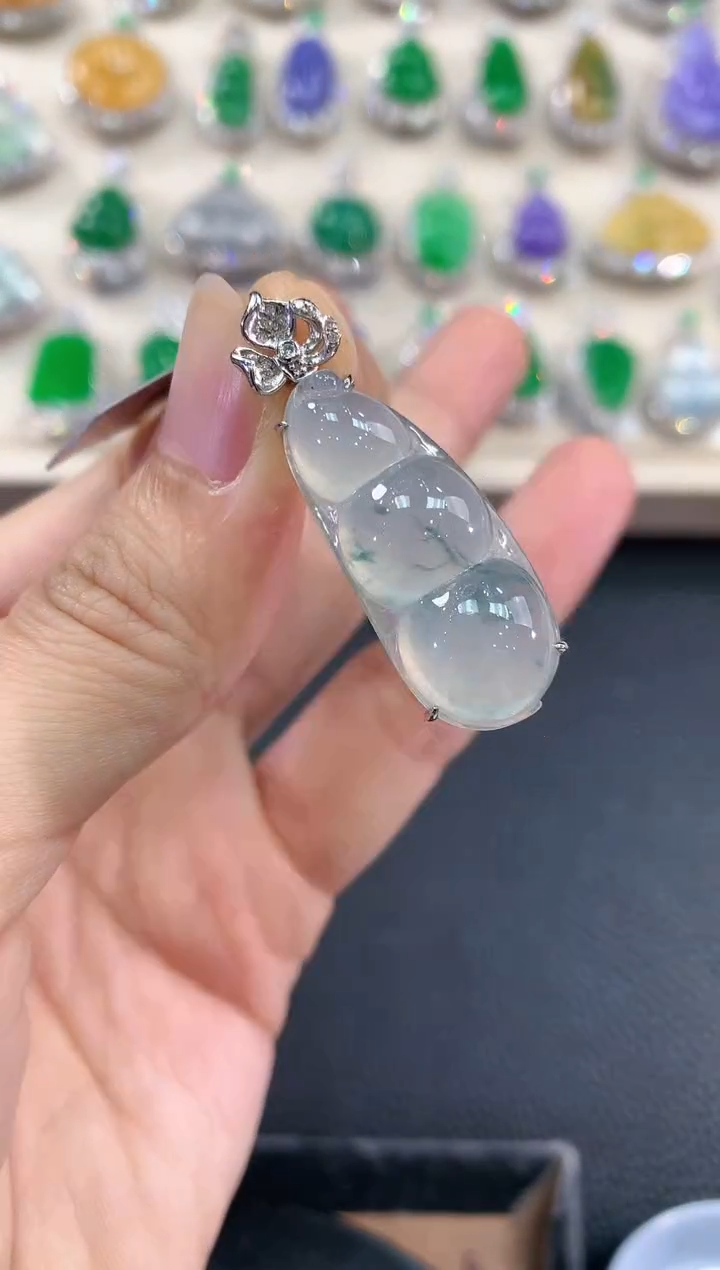 【闪购商品】翡翠戒指18K金镶嵌v37