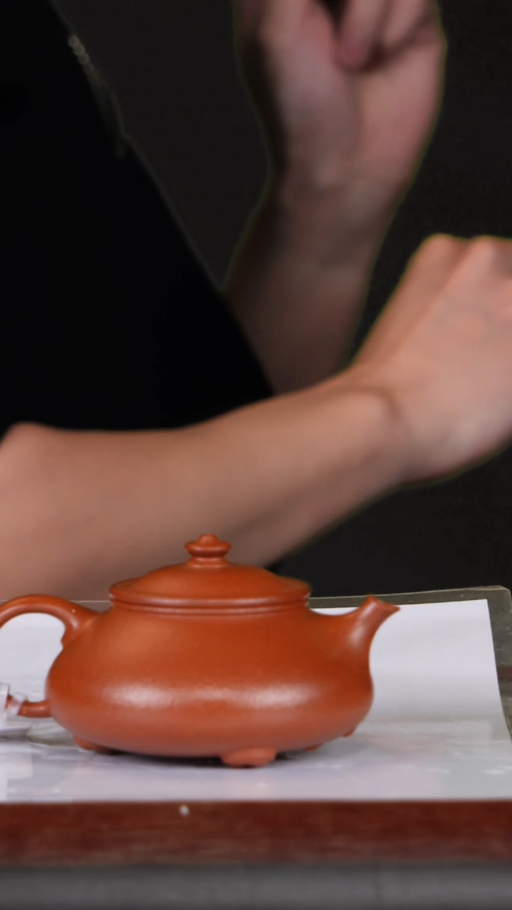 【闪购商品】紫砂茶壶23红降坡紫砂壶