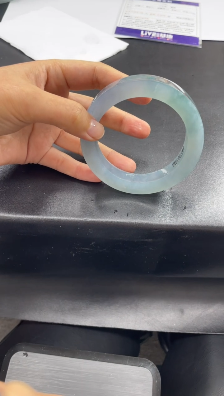 【闪购商品】定制翡翠手镯未镶嵌正圈AWH/65DZS补