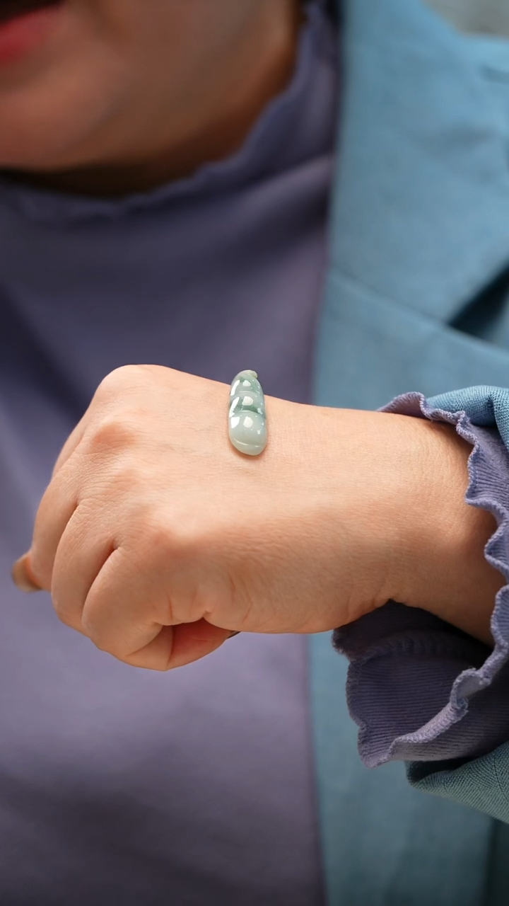 颈饰未镶嵌翡翠福豆