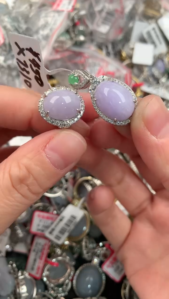 银S925镶嵌戒指翡翠555               1