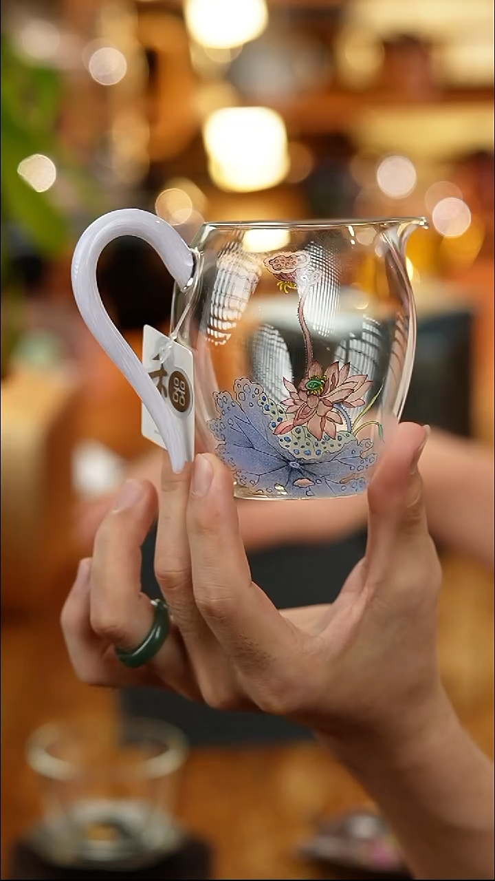 禾器/手绘怡然紫彩/芙蓉并蒂