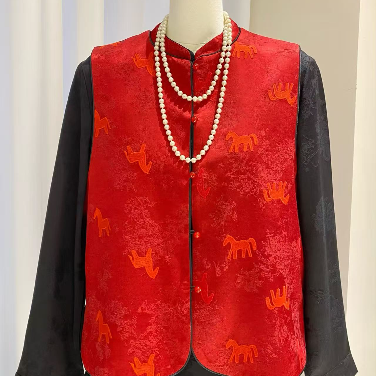 2025年新款桑蚕丝双面双穿马甲