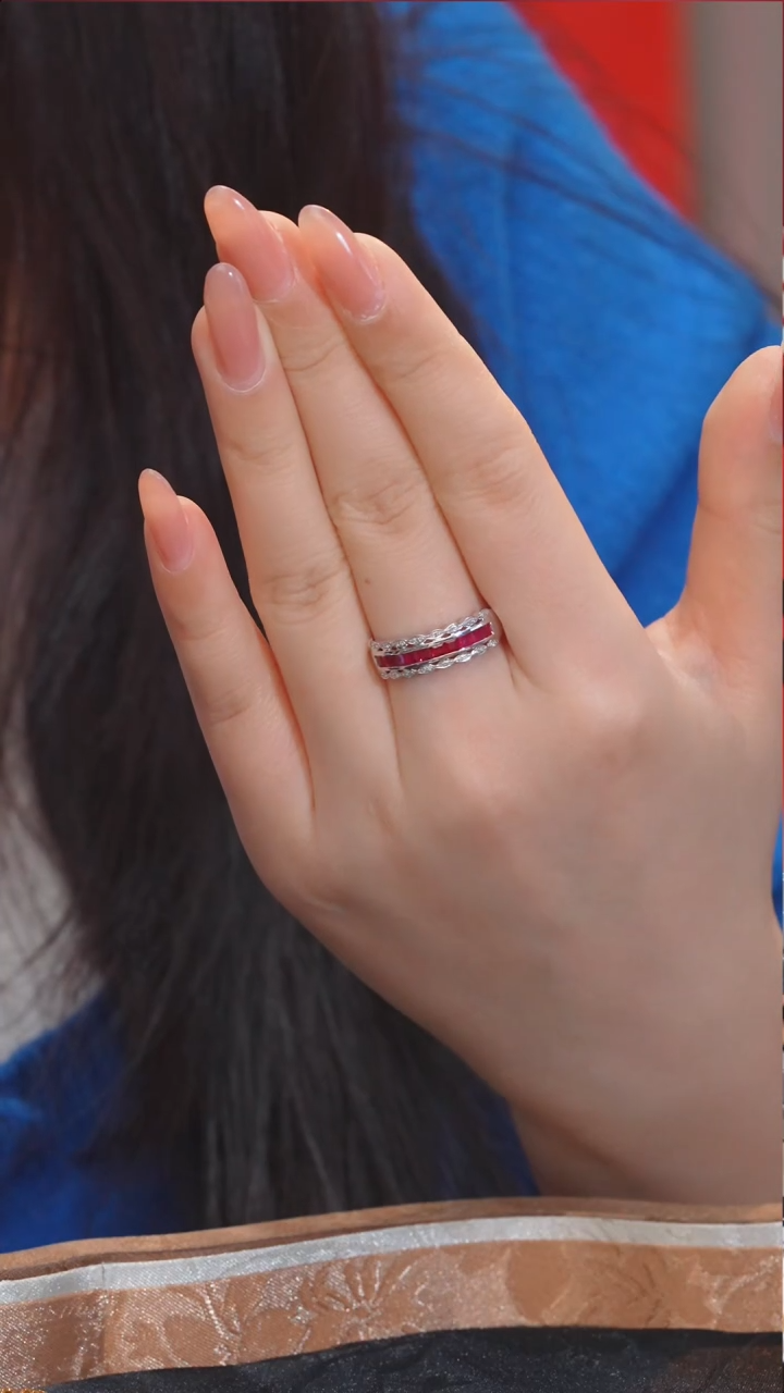 【闪购商品】红宝石戒指18K金镶嵌（1ct）@@U7687