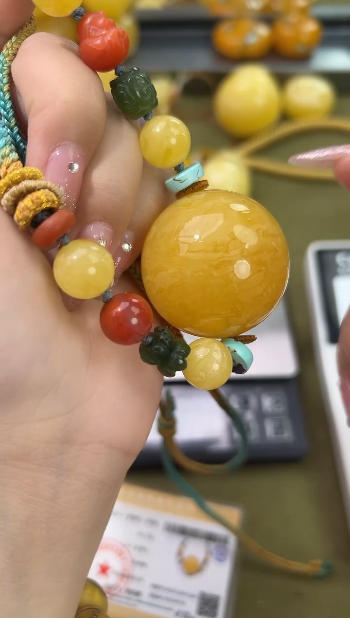 裸石琥珀未镶嵌琥珀蜜蜡吊坠