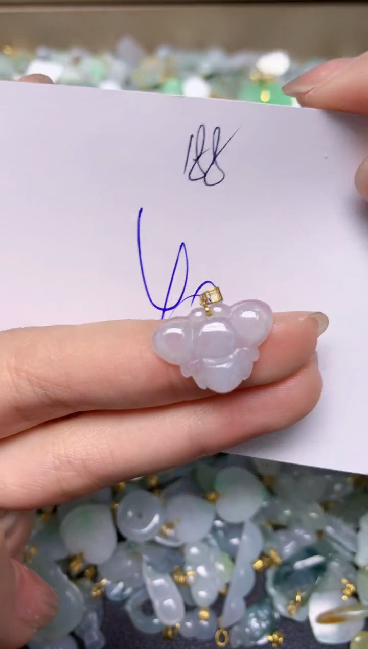 【闪购商品】翡翠颈饰18K金镶嵌天然翡翠A货