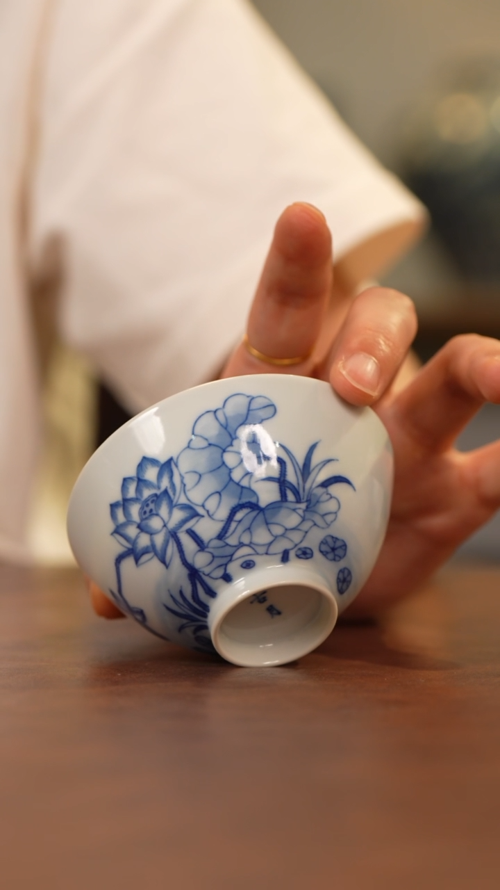 杯景德镇青花主人杯