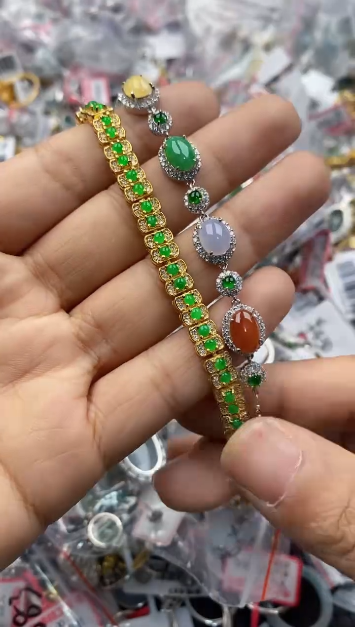 银S925镶嵌戒指翡翠4444----3