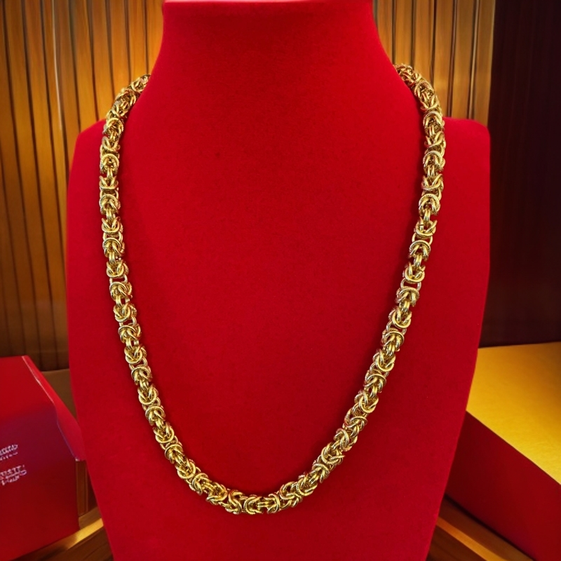 合金项链 <抖音优选> 霸气龙骨项链男士