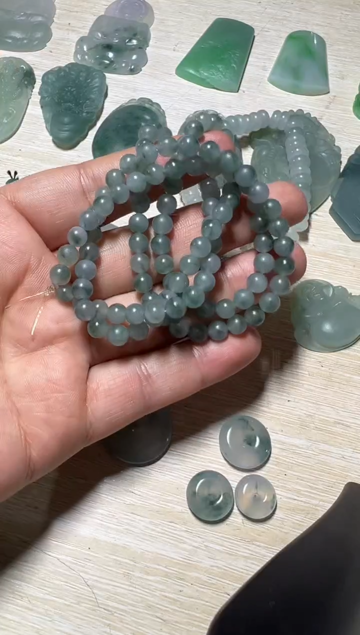 【闪购商品】定制翡翠未镶嵌珠链