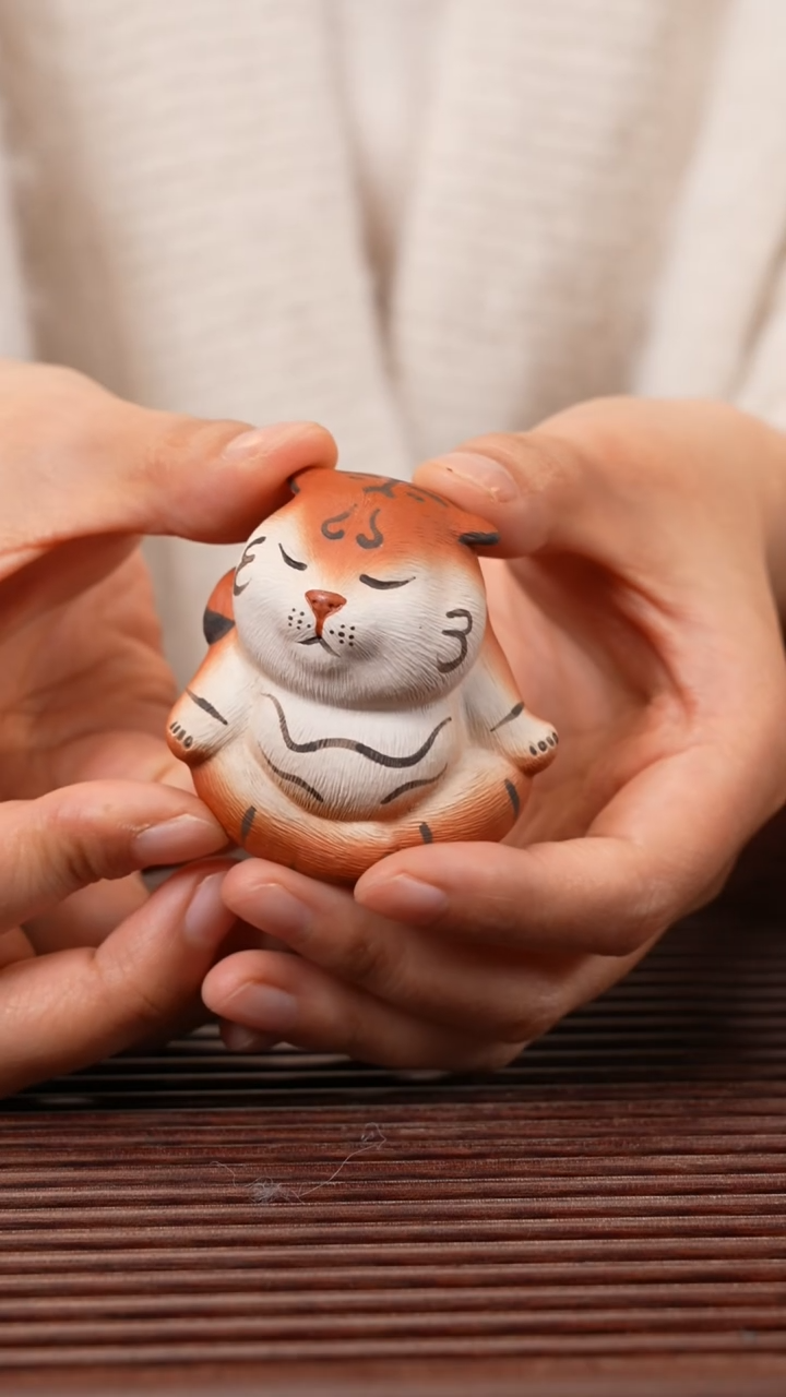 【闪购商品】紫砂茶宠瑜伽打坐