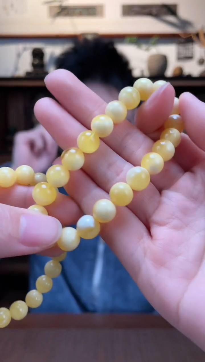 【闪购商品】蜜蜡裸石未镶嵌蜜蜡手串LP多样性发一