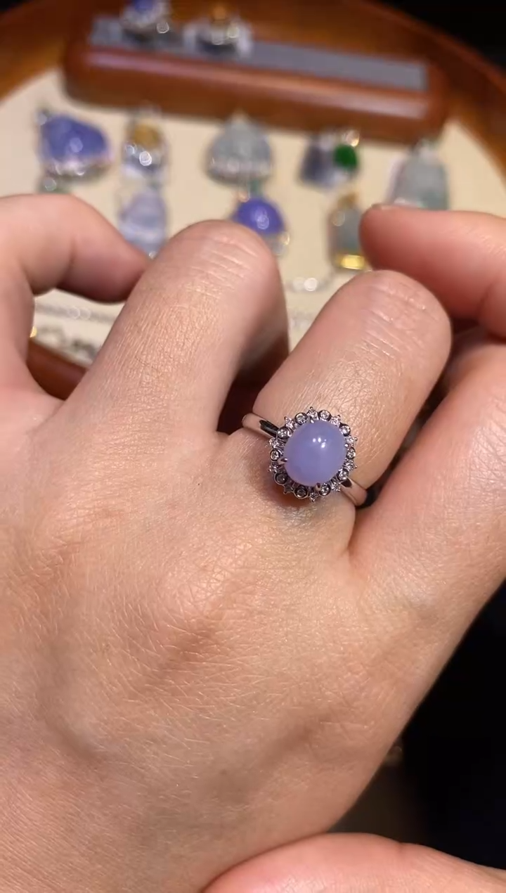 【闪购商品】翡翠18K金镶嵌戒指戒指