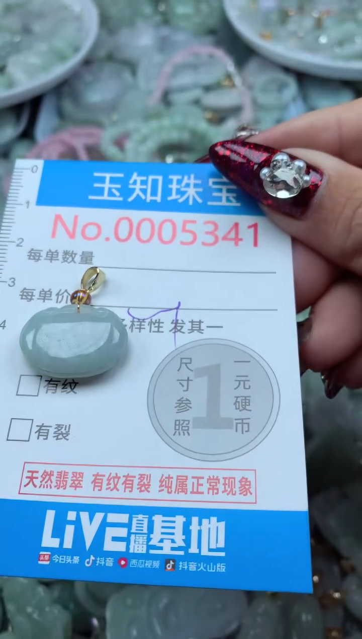 吊坠(不含链)未镶嵌翡翠5341