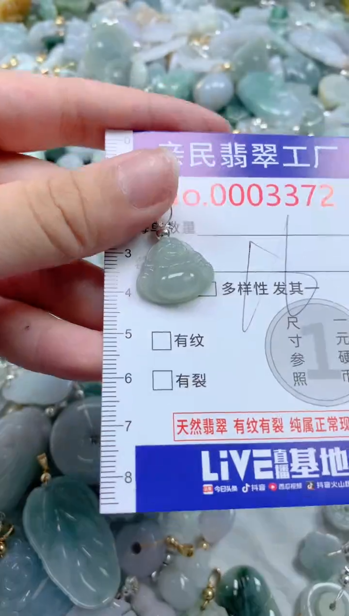 翡翠未镶嵌吊坠(不含链)3372