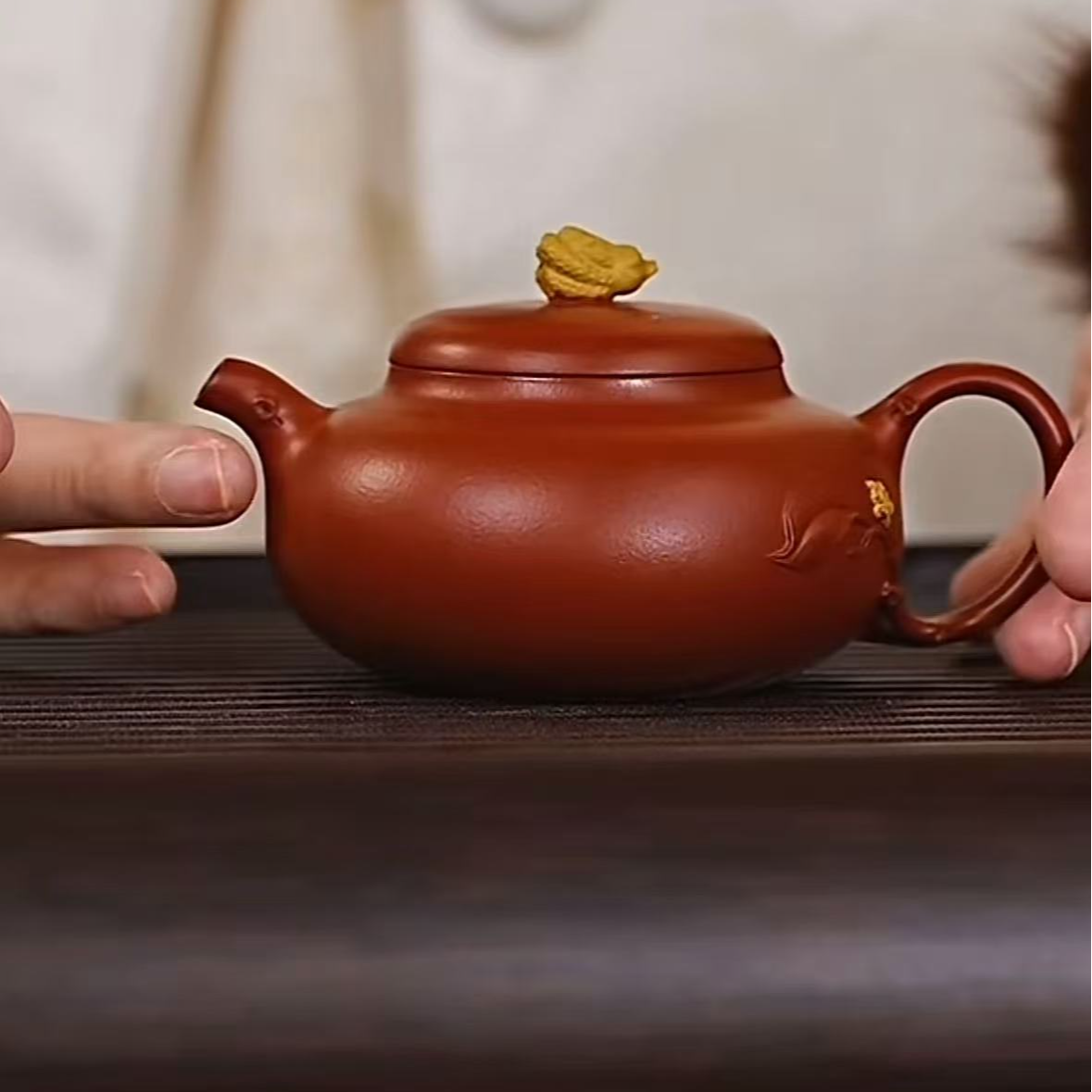 【紫砂新势力】佛语壶朱泥25165018| 宜兴紫砂壶