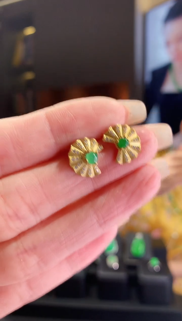 【闪购商品】翡翠耳饰未镶嵌耳饰