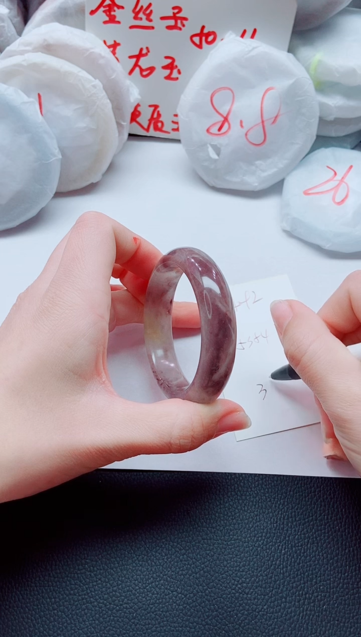 【闪购商品】石英质玉手镯未镶嵌K92-53-54