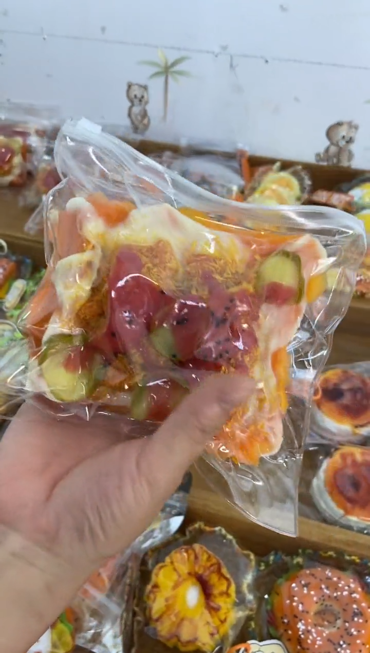 胶制【活动场】酸黄瓜炸鸡厚面包【大】【无缝边】