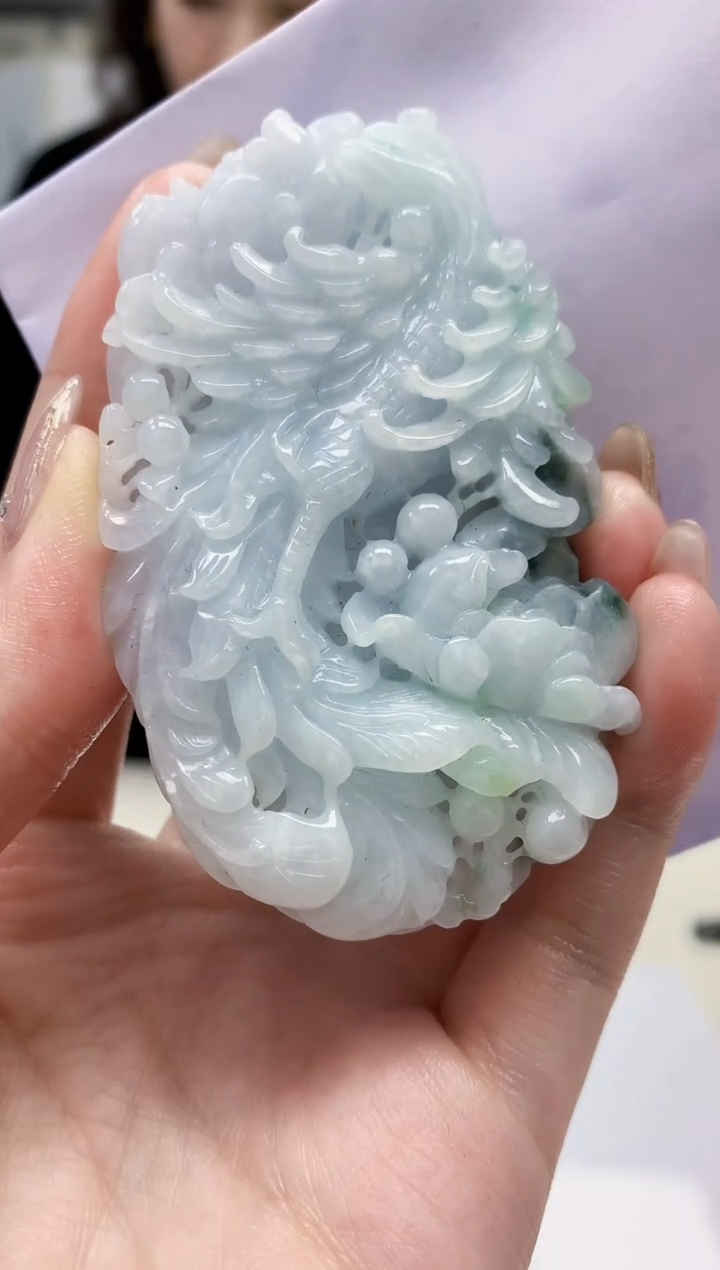 【闪购商品】定制翡翠未镶嵌4829jw-毛货挂件92