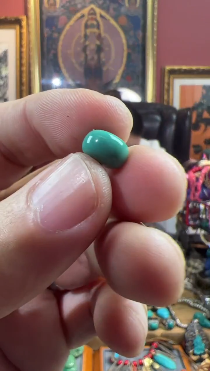 未镶嵌绿松石.97号  绿松石配饰套装ylp9.6*6mm