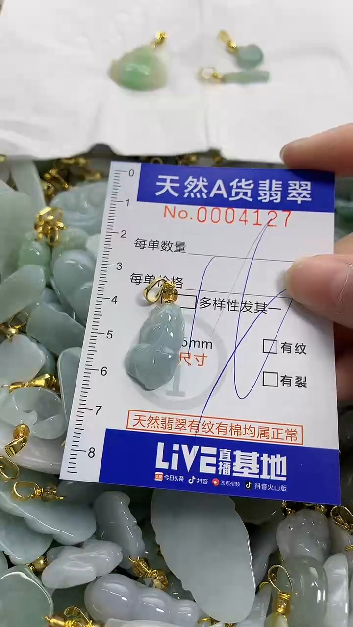 颈饰未镶嵌翡翠天然A货翡翠