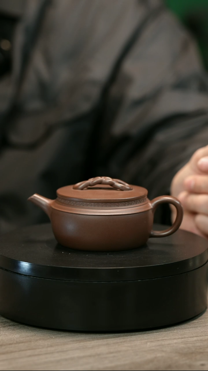 茶壶紫砂君*H2384赵信军底槽青绳节汉瓦