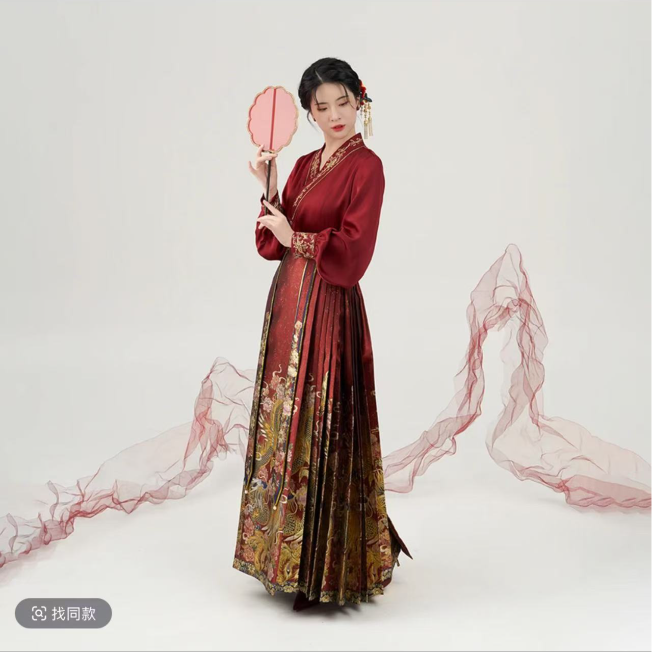 2026新款上新春不晚汉服马面裙织锦仿妆花春夏古风中国风仙女150