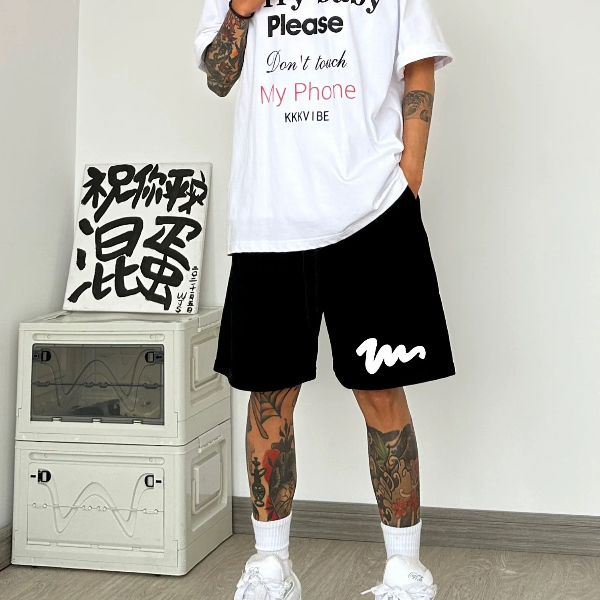 网眼短裤男款夏季新款宽松休闲裤百搭透气短裤薄款运动五分裤男