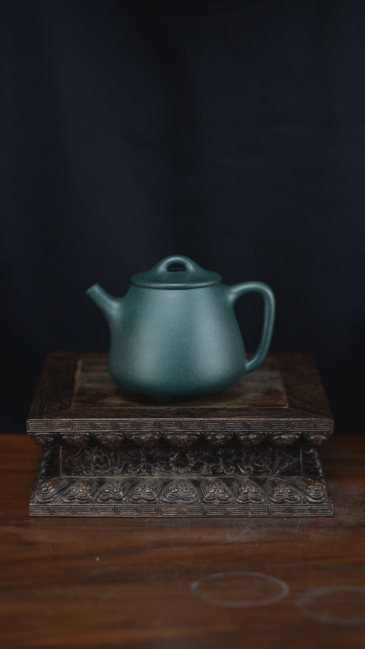 【闪购商品】紫砂茶壶高石瓢 墨绿泥 100cc