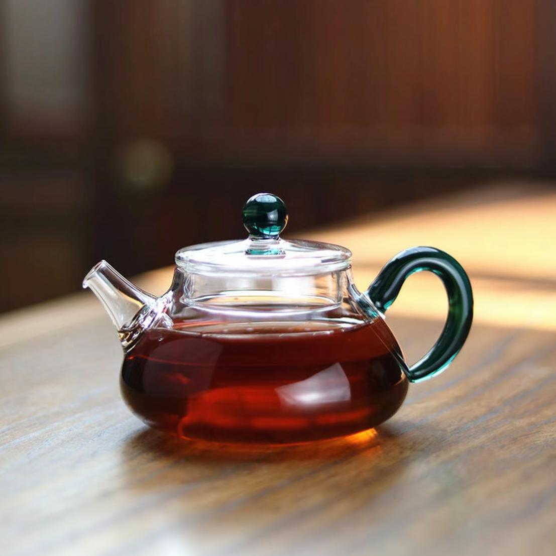 200ml耐热过滤一体玻璃泡茶壶小壶一人家用小型功夫茶具绿茶单壶