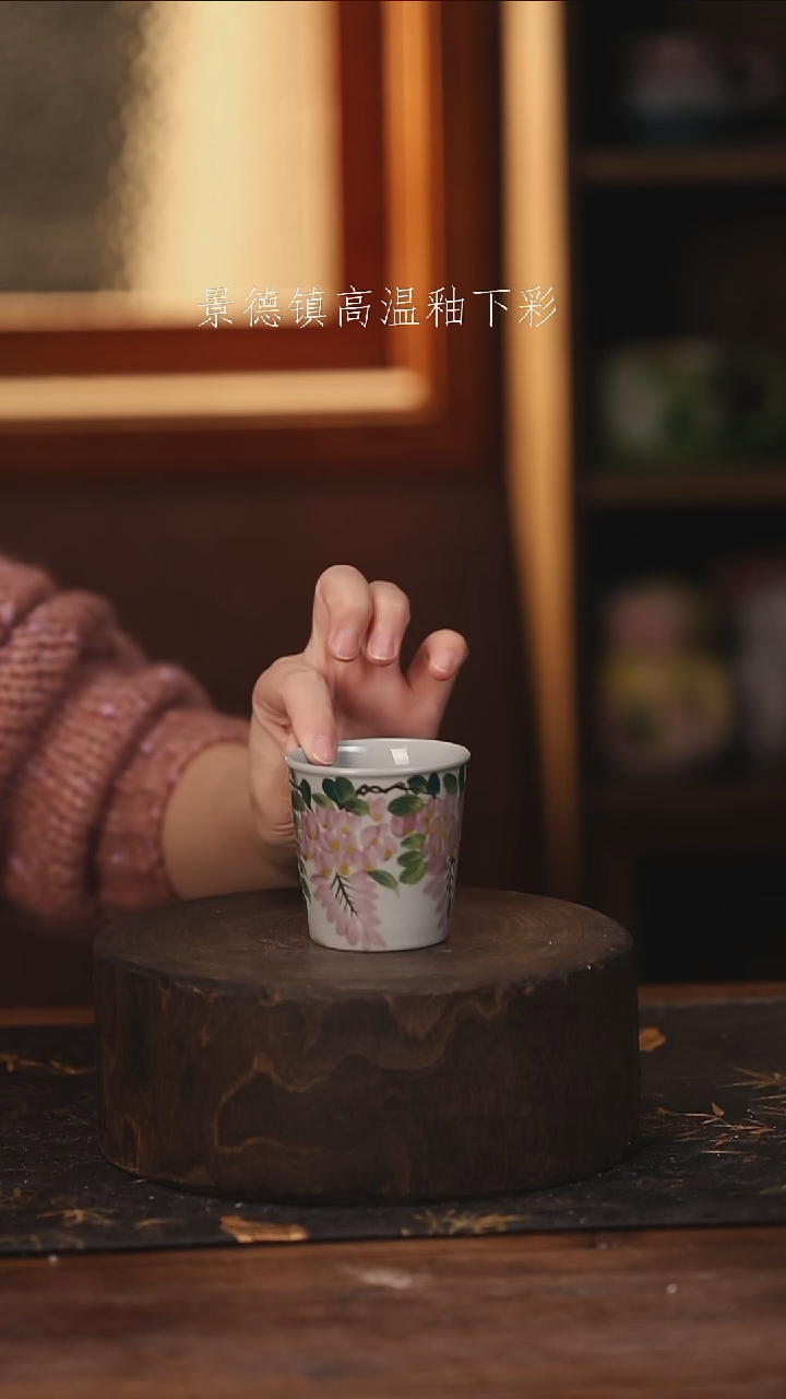 陶瓷景德镇高温釉下手绘陶瓷@L229@