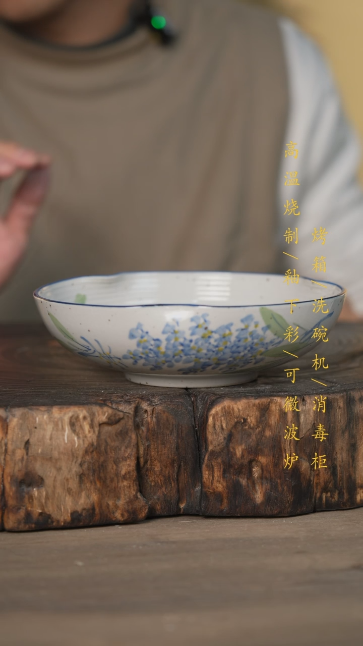 【闪购商品】瓷片景德镇高温釉下彩可微波烤箱洗碗机