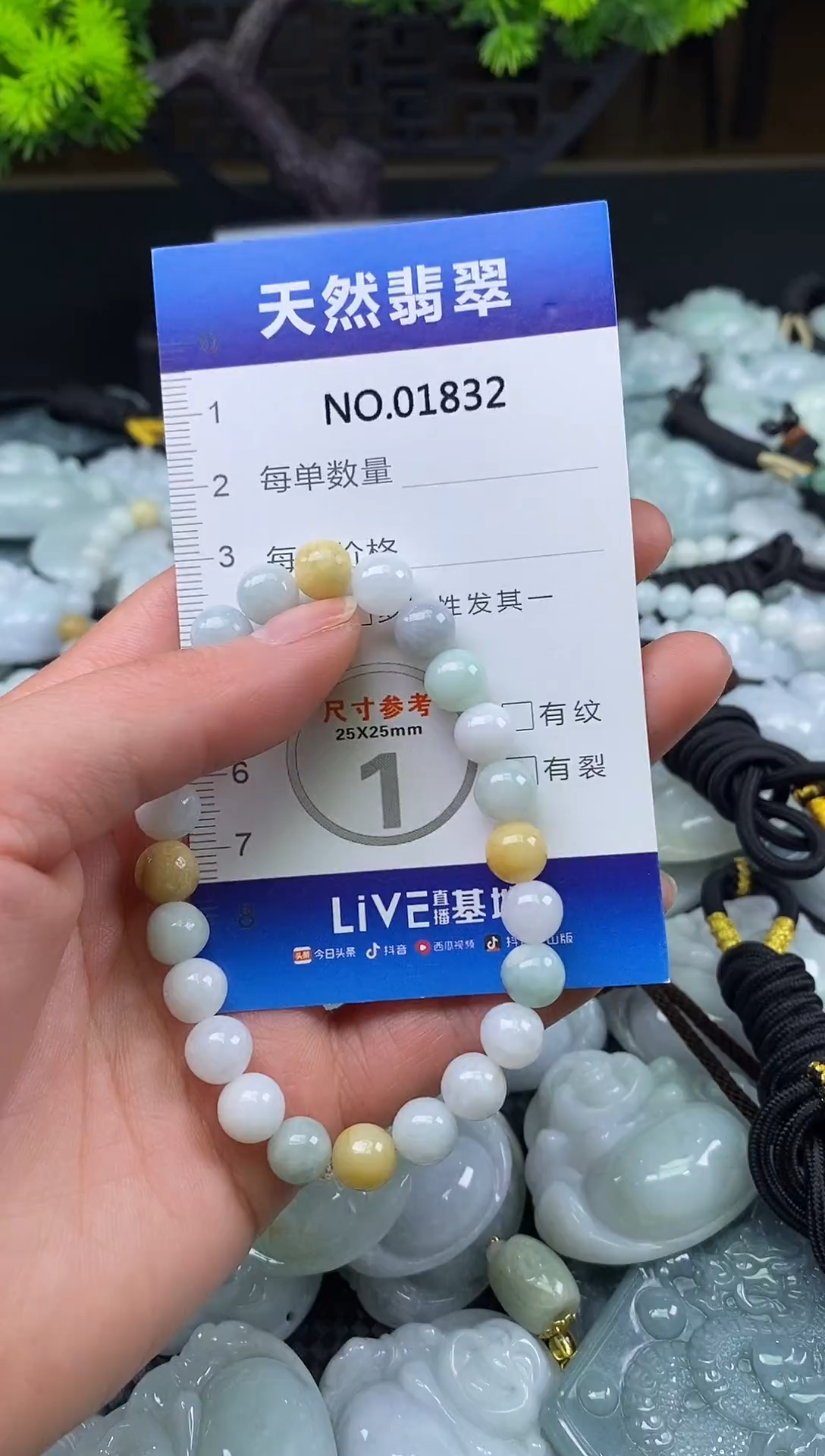 颈饰未镶嵌翡翠天然缅甸翡翠1832