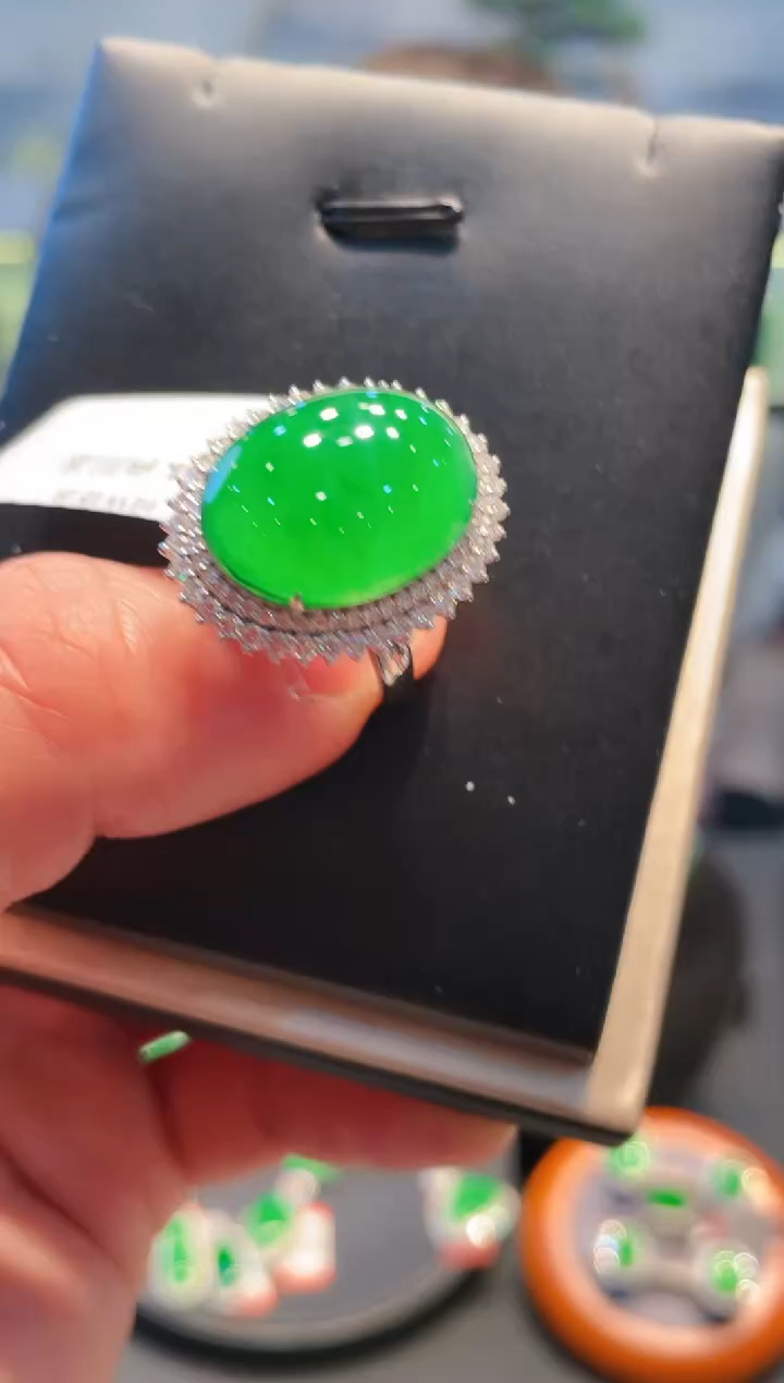 【闪购商品】翡翠颈饰18K金镶嵌A67两用