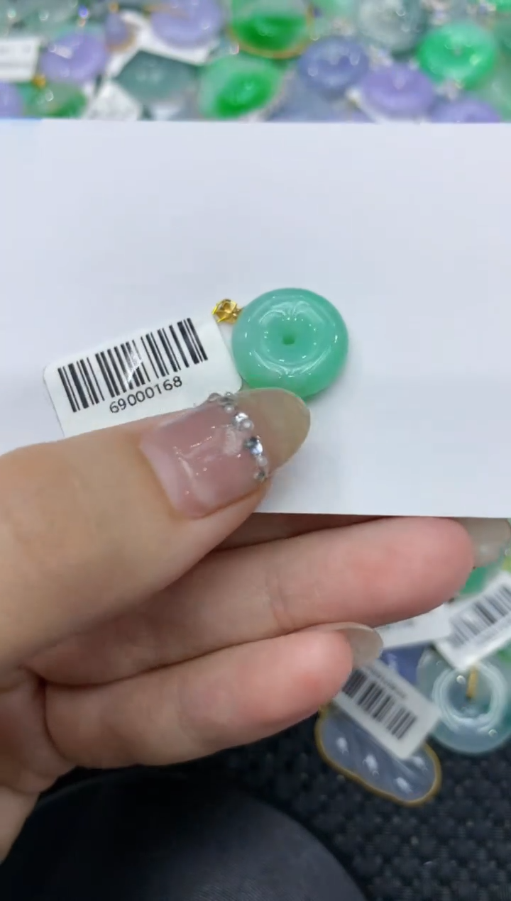 【闪购商品】翡翠颈饰18K金镶嵌222222222