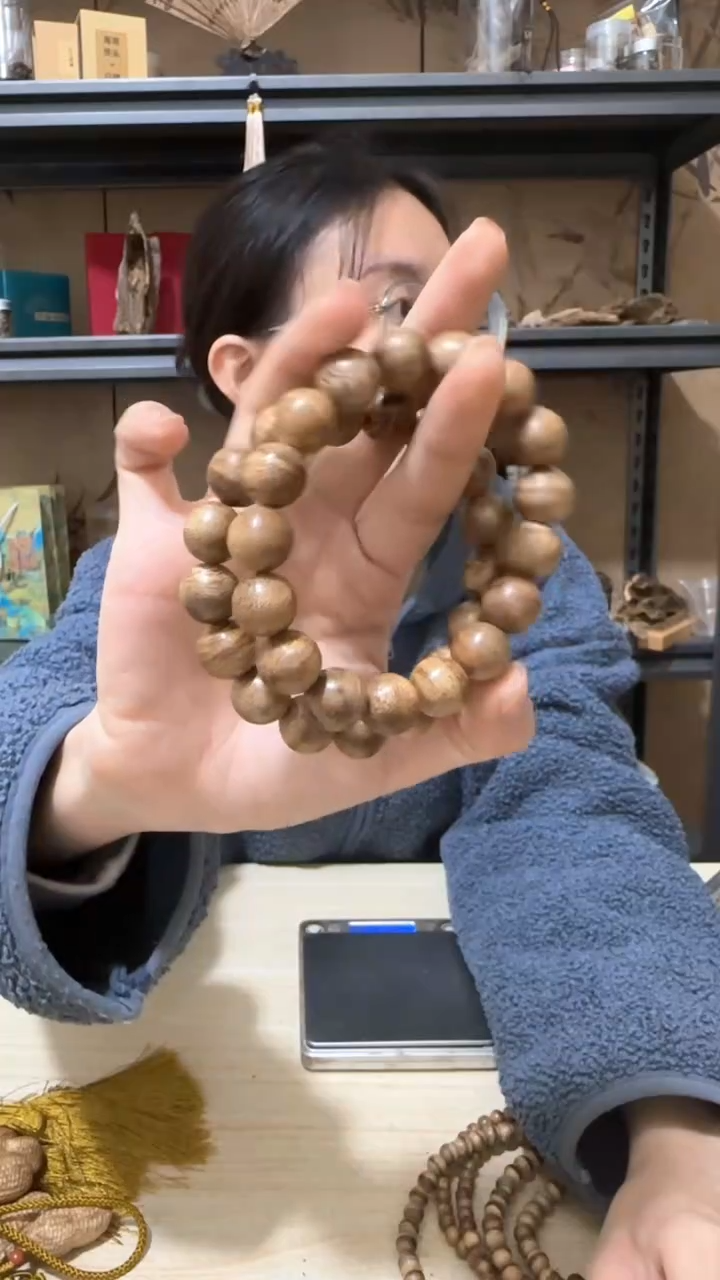 【闪购商品】沉香手串39号海南水阁圆珠手串多样性一条卡13