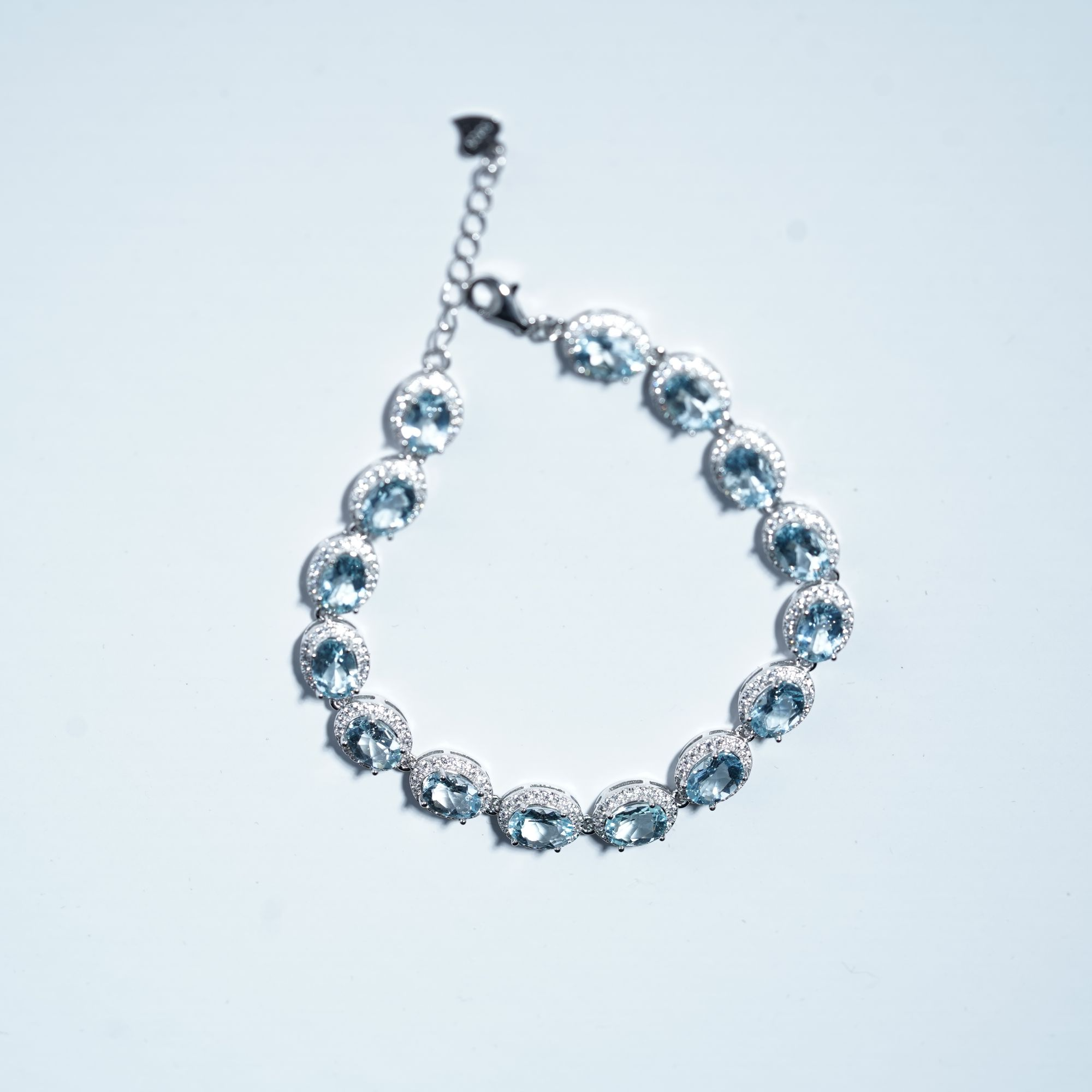 JSHLS0493海蓝宝手链(单颗约：1CT)