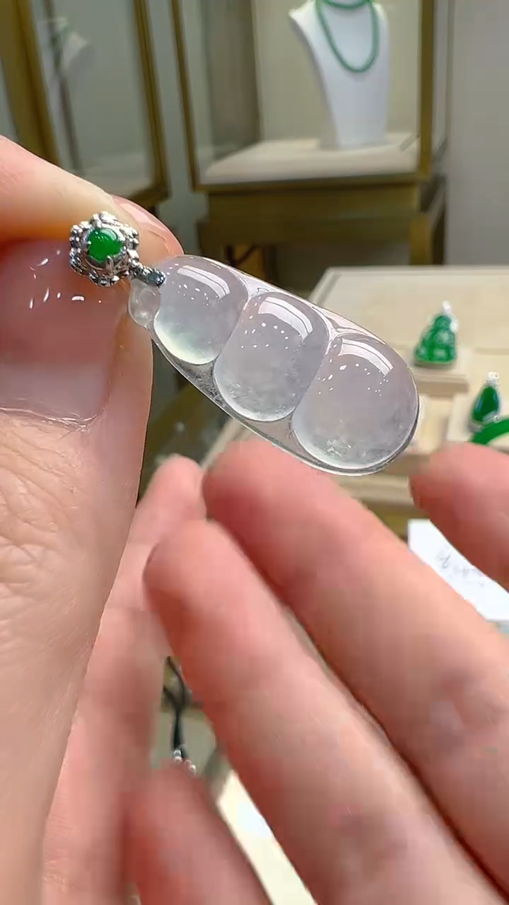 【闪购商品】翡翠吊坠(不含链)18K金镶嵌多样性发货拍一发一