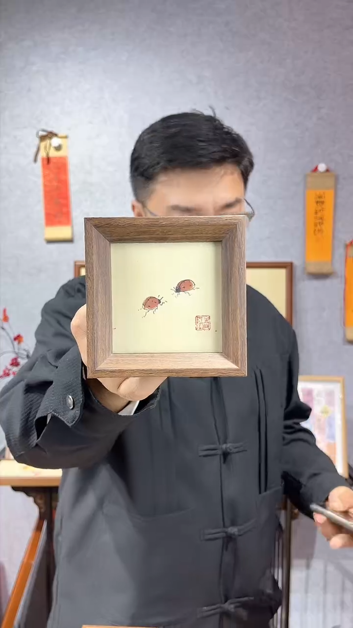 【闪购商品】书法摆台【七星瓢虫】11*11