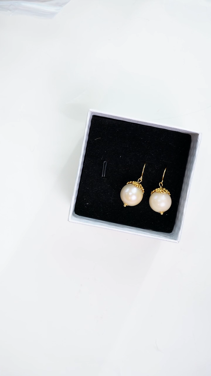 未镶嵌耳饰淡水珍珠清*博古雅集