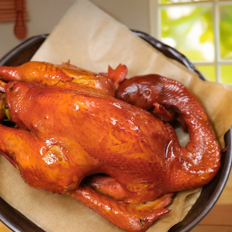 传统熏鸡卤味家乡老式熏鸡熏鸡公老式熟食