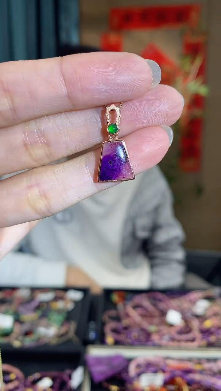 【闪购商品】苏纪石（舒俱来）吊坠(不含链)银S925镶嵌574