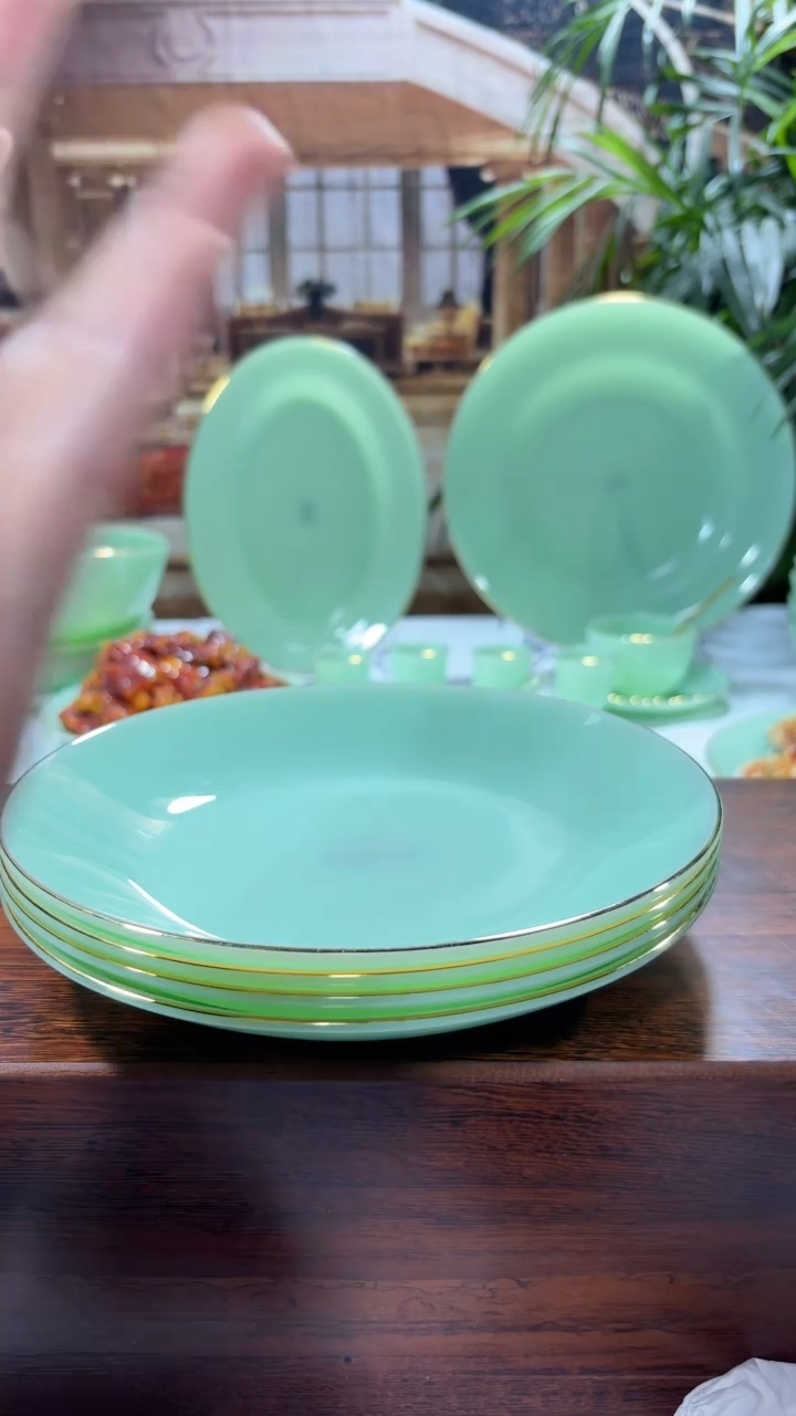 【闪购商品】....8英寸深盘4个  玉瓷【贝美】