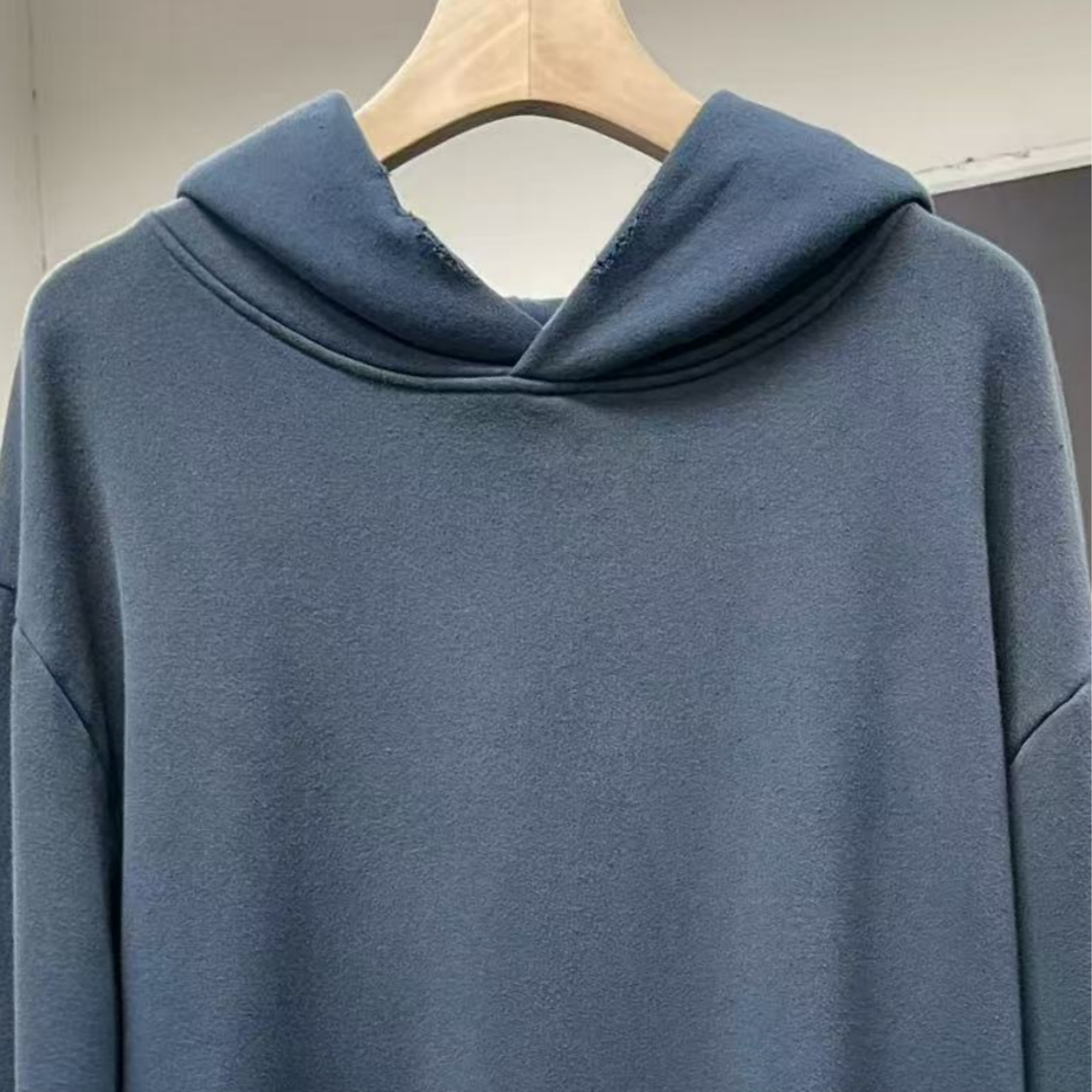 【临时系列】 做旧蓝色背后印花卫衣