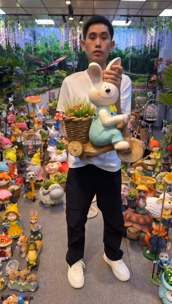 无花朵花园庭院摆件&00&