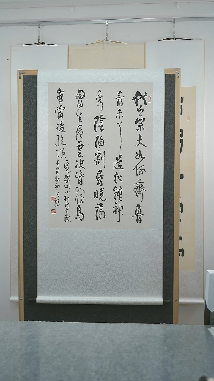 书法龙**下张老师多字书法立轴