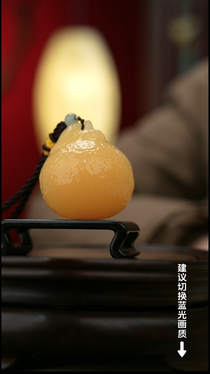 玉【大吉大利】天然玉石手把件